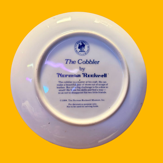 119 - Rockwell "The Cobbler" - SMALL PLATE