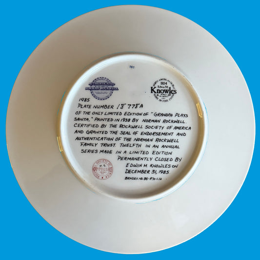 161 - Rockwell - Christmas 1985, "Grandpa Plays Santa"