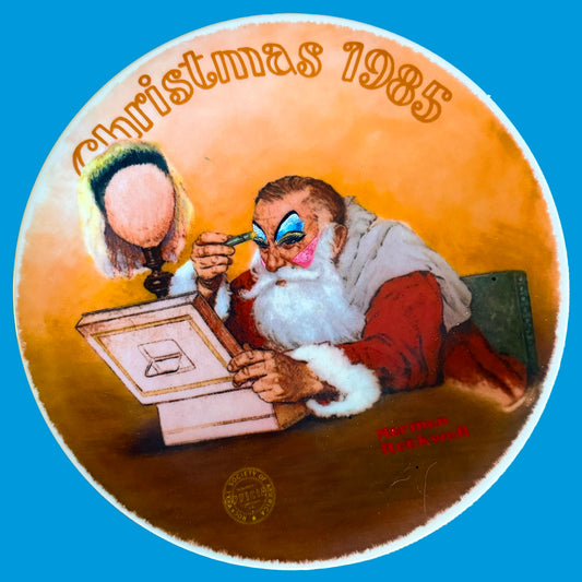 161 - Rockwell - Christmas 1985, "Grandpa Plays Santa"